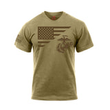 US Marines Globe & Anchor/US Flag T-Shirt