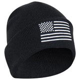 Embroidered US Flag Winter Watch Cap