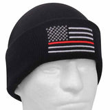 Thin Red Line Flag Embroidered Firefighter Watch Cap