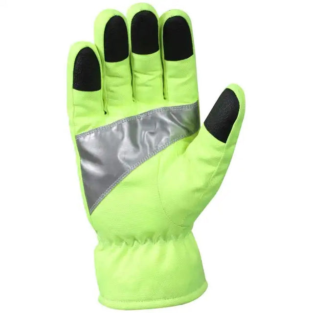 High-Visibility Green Reflective Waterproof Winter Gloves