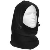 3-In-1 Black Double Layer Fleece Winter Balaclava