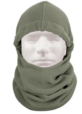 Adjustable Winter Thermal Fleece Balaclava – Outdoor Face Mask Neck Hood Warmer (Black, Small-Medium)