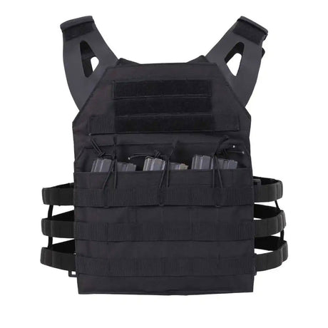 Basic Issue Lightweight Black Plate Carrier Vest