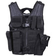 Kids Black Cross Draw Tactical Vest