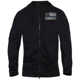 Thin Blue Line Flag Concealed Carry Zip-Up Hoodie