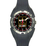 Analog Quartz Black U.S. Army Logo Watch