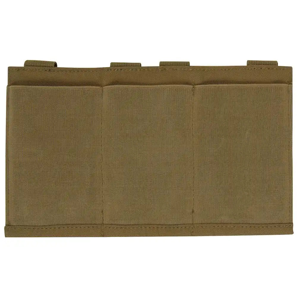 Tactical MOLLE Open-Top Triple Mag Elastic Retention Pouch