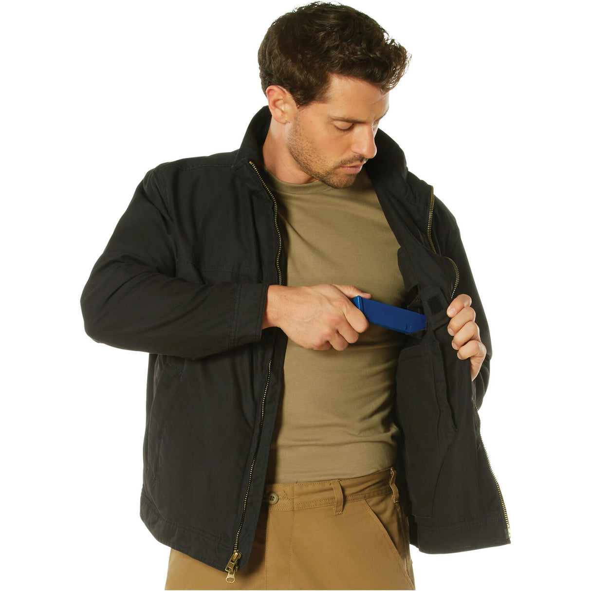 Forced Entry Black Lightweight Concealed Carry Jacket
