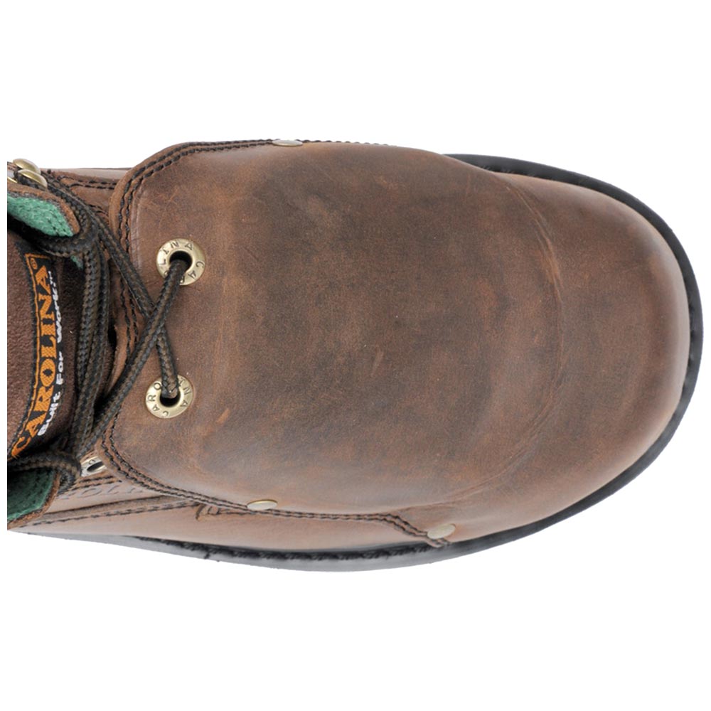 Carolina 599 6-inch Broad Toe Met Guard Boot - Dark Brown Crazy Horse