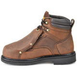 Carolina 599 6-inch Broad Toe Met Guard Boot - Dark Brown Crazy Horse