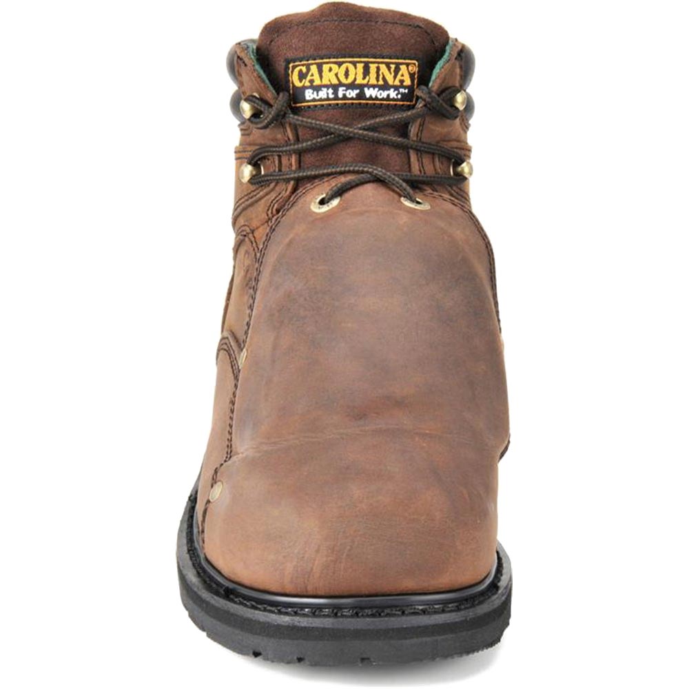 Carolina 599 6-inch Broad Toe Met Guard Boot - Dark Brown Crazy Horse