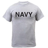 Grey US Navy Physical Training Style T-Shirt