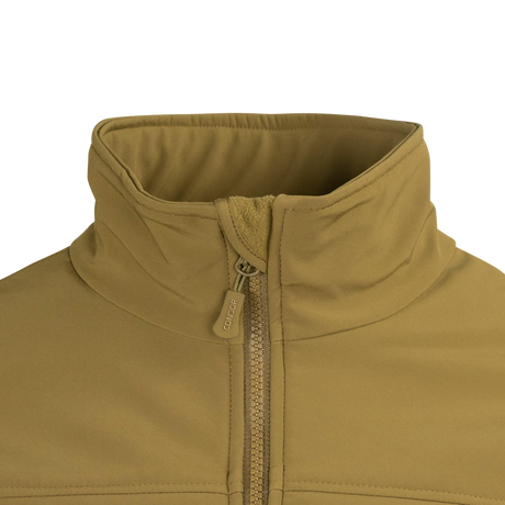 Phantom Softshell Jacket - Coyote collar detail