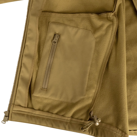 Phantom Softshell Jacket - Coyote right interior pocket detail