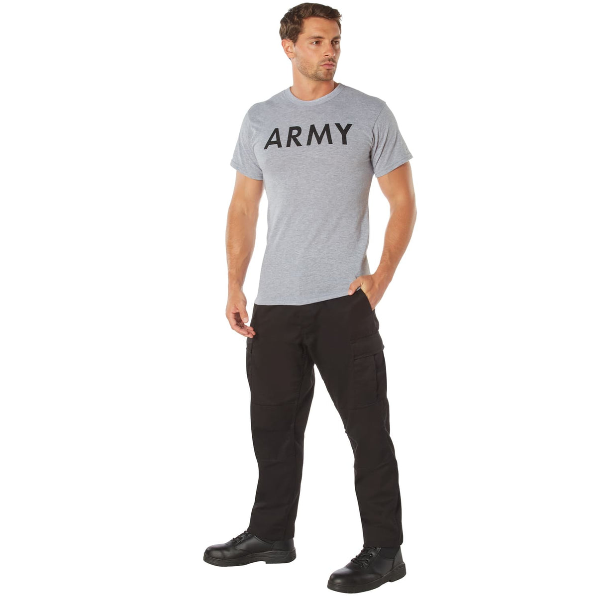 Grey US Army Physical Training T-Shirt