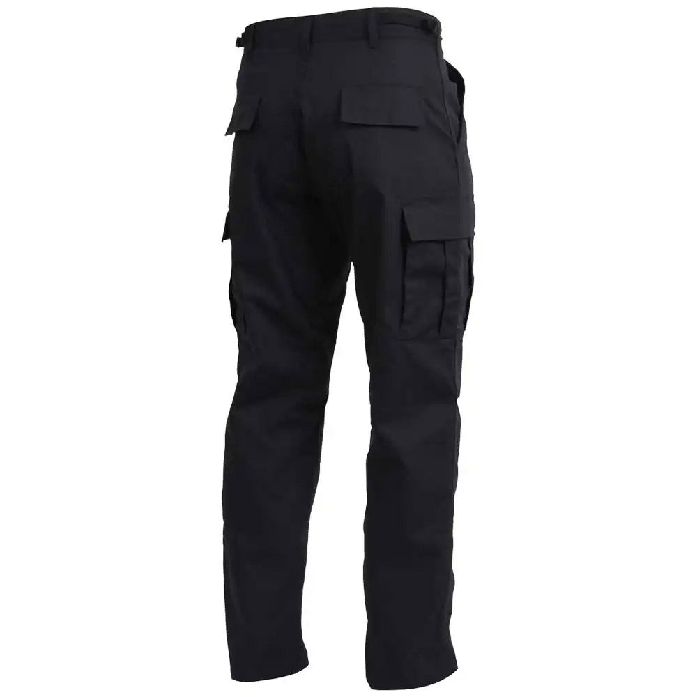 Black SWAT Cloth Fade-Resistant Tactical BDU Pants