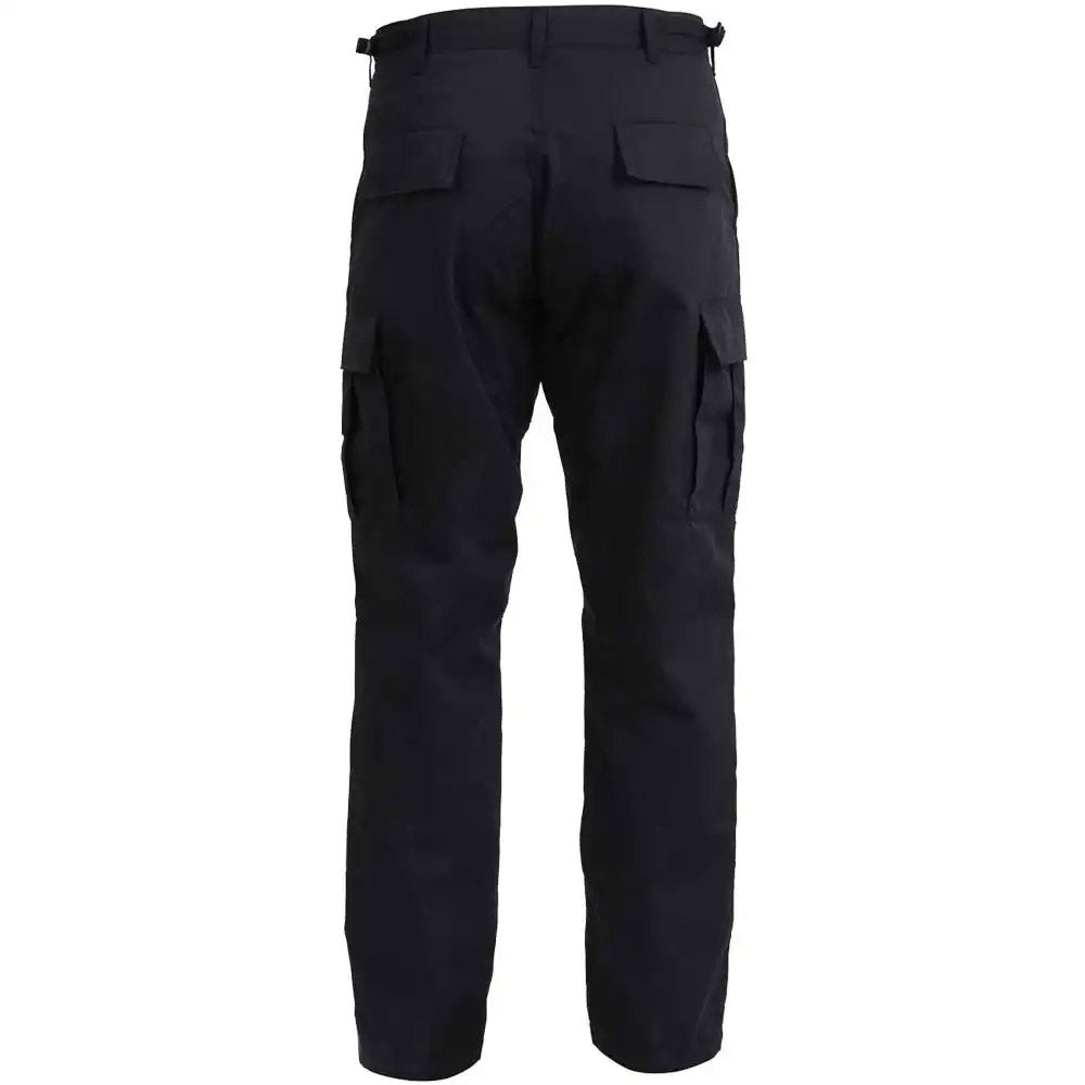 Black SWAT Cloth Fade-Resistant Tactical BDU Pants