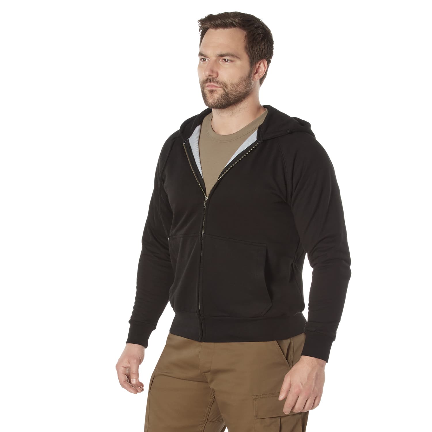 トップス Thermal Lined Zip Up Hooded Sweatshirt M Thermal Lined Zip-Up Hooded Sweatshirt
