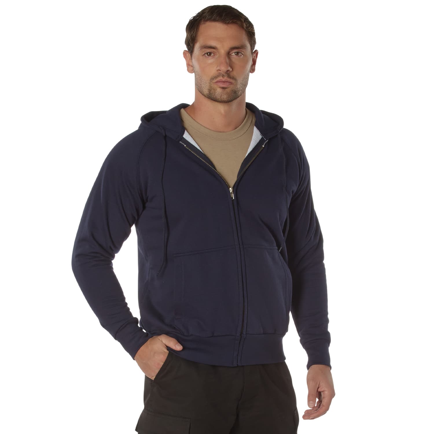 トップス Thermal Lined Zip Up Hooded Sweatshirt M Thermal Lined Zip-Up Hooded Sweatshirt