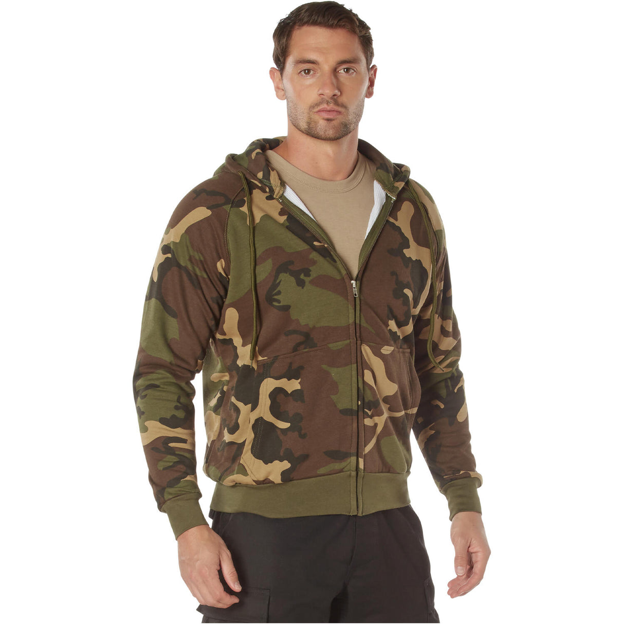 Woodland Camo Thermal Lined Hoodie