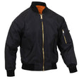 Black Lightweight MA-1 Flight Jacket