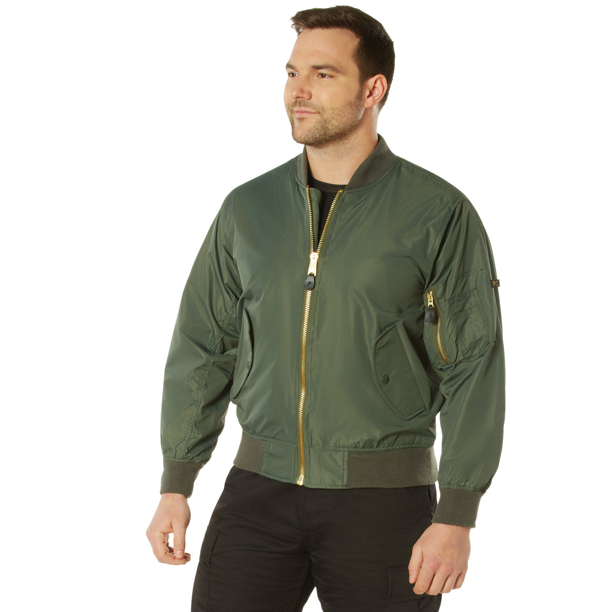 Sage Green Lightweight MA-1 Flight Jacket