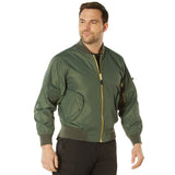 Sage Green Lightweight MA-1 Flight Jacket