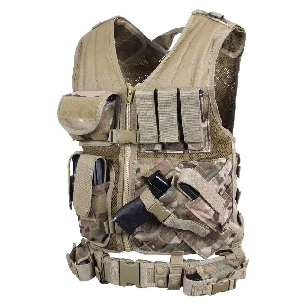 Basic Issue Multicam Cross Draw MOLLE Army Vest