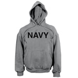 Grey Pullover Navy Hoodie