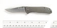 CRKT Drifter Stainless Steel Plain Edge Folding Knife - 6450S