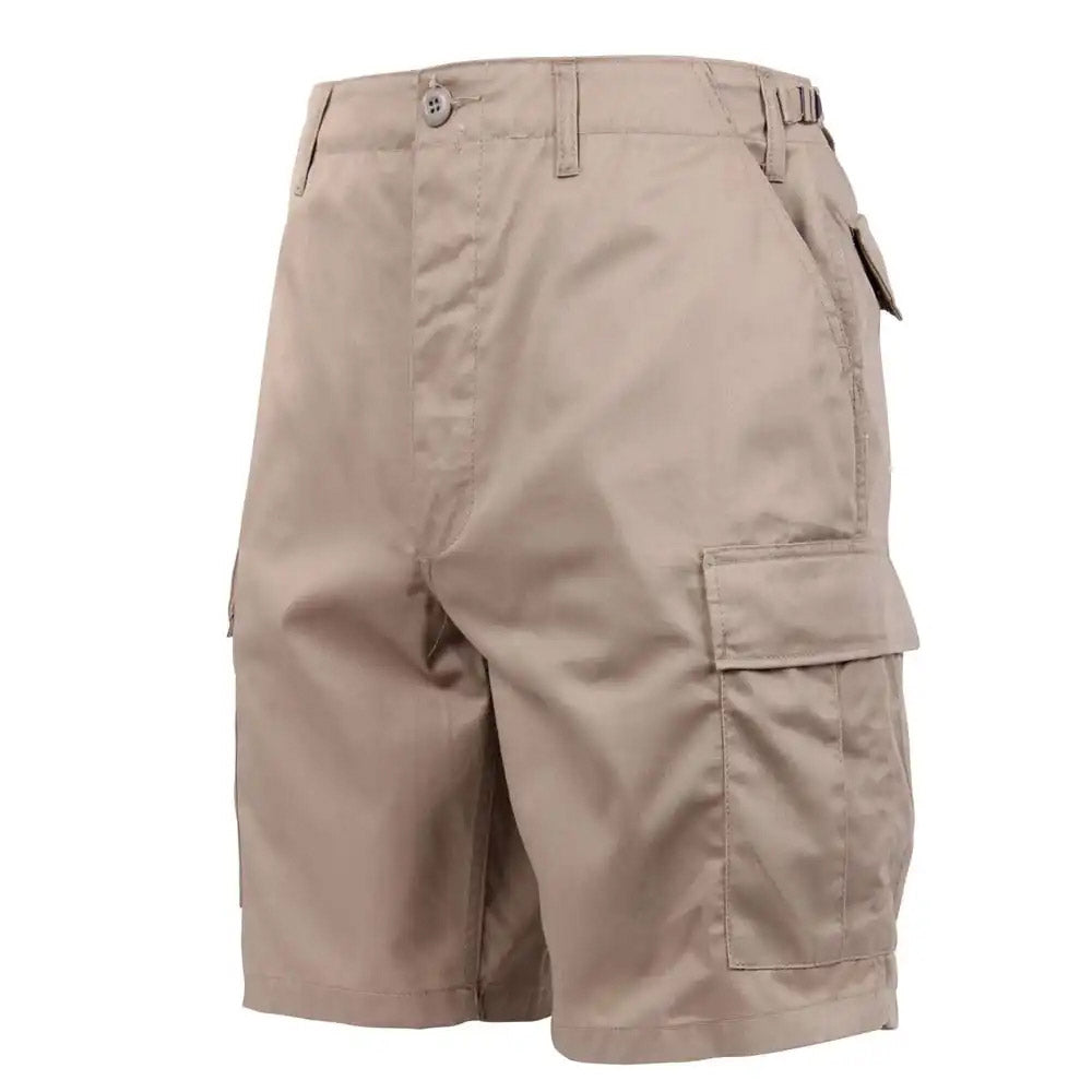 Khaki Military Style BDU Cargo Shorts