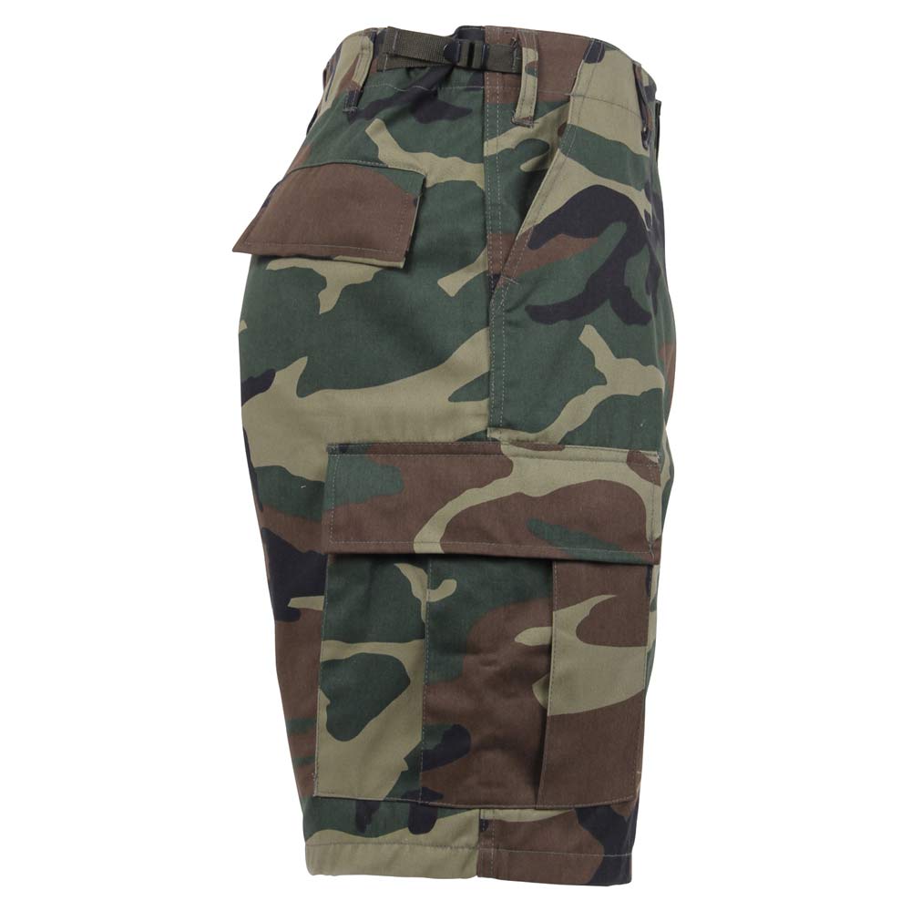 Woodland Camo Military BDU Cargo Shorts