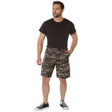 Subdued Urban Digital Camouflage BDU Cargo Shorts