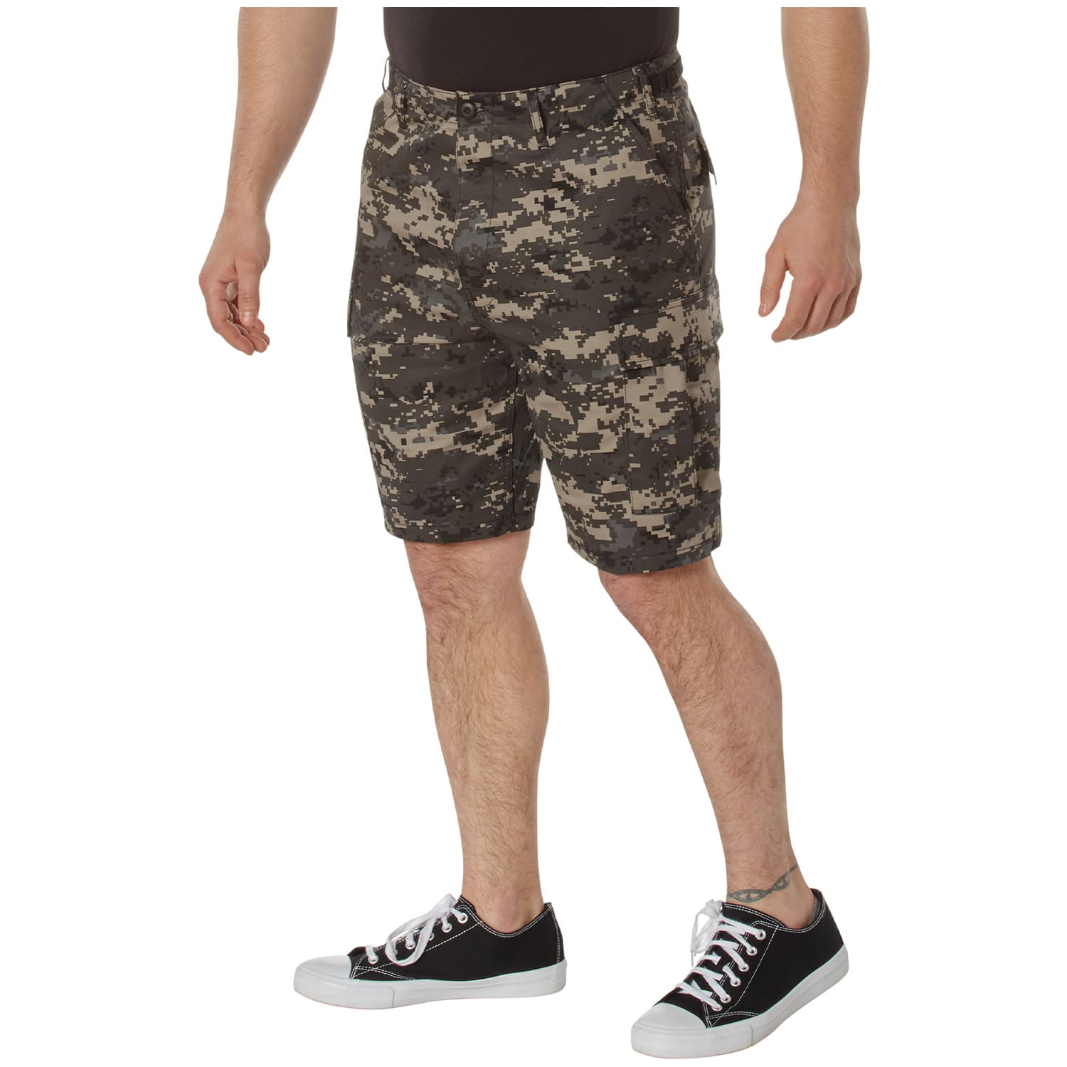 Subdued Urban Digital Camo BDU Style Military Shorts