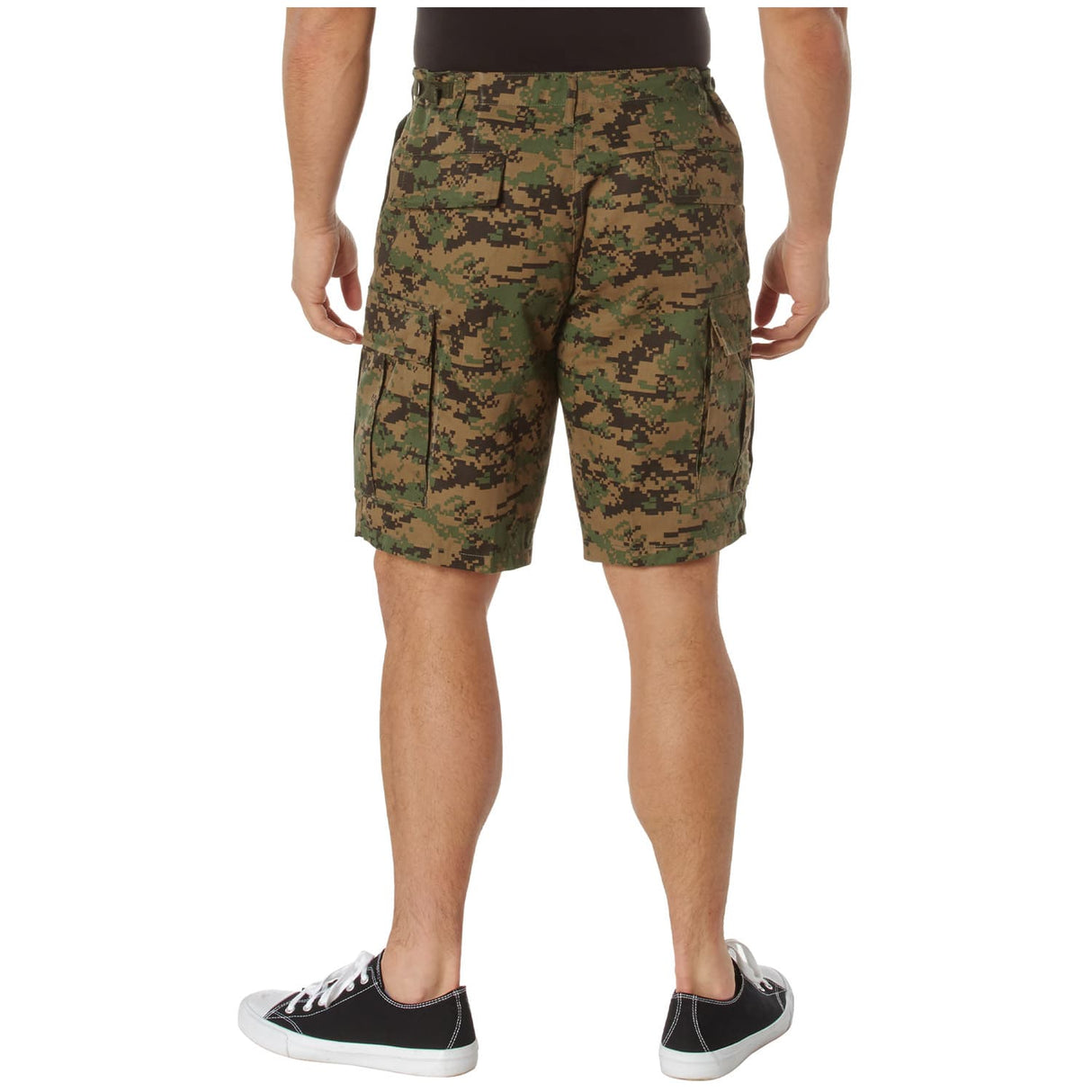 Woodland Digital Camo Military BDU Cargo Shorts