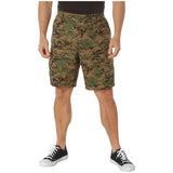 Woodland Digital Camo Military BDU Cargo Shorts