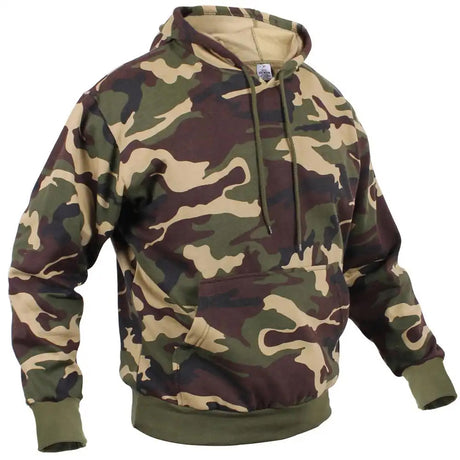 Woodland Camo Pullover Hooded Sweatshirt