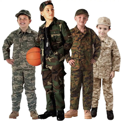 Kids Military Camouflage BDU Shirt