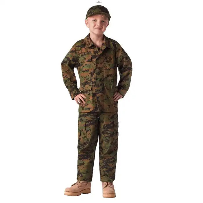 Kids Military Fatigue BDU Pants