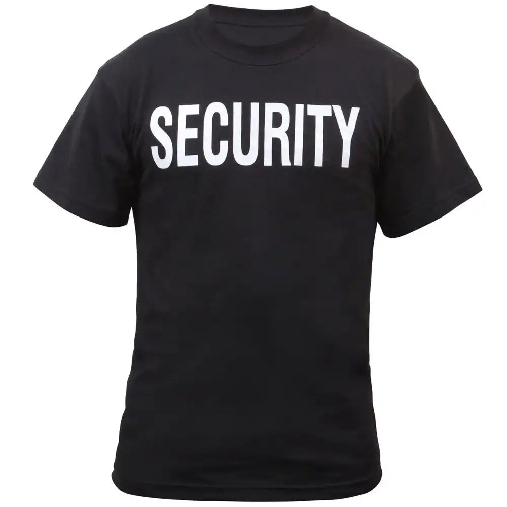 Black Double Sided Security T-Shirt