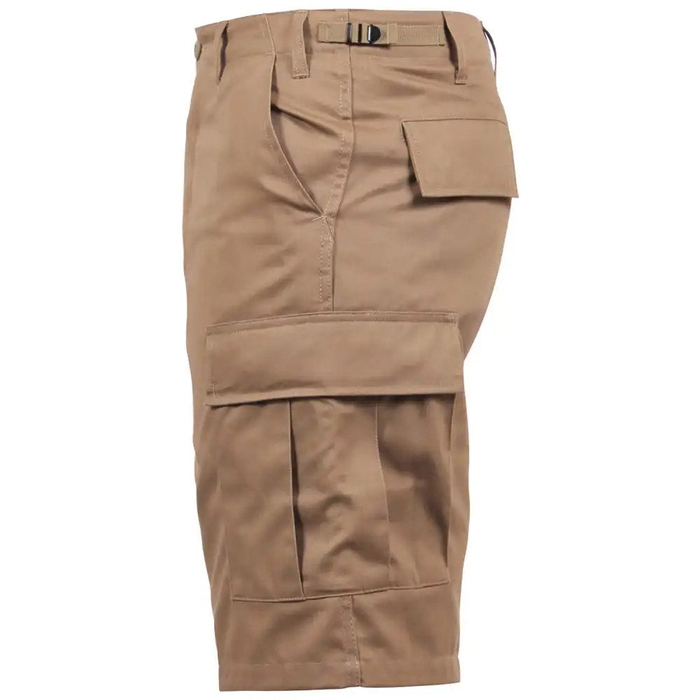 Coyote Brown Military Style BDU Cargo Shorts