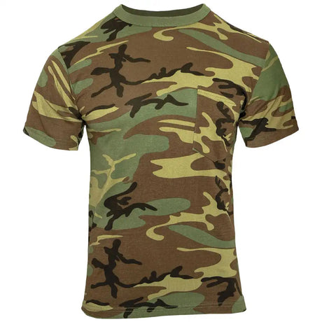 Woodland Camouflage Pocket T-Shirt