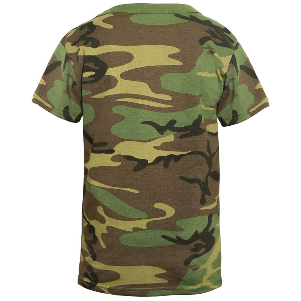 Kids Woodland Camo Short Sleeve T-shirt