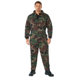 Insulated Woodland Camo Winter Coveralls