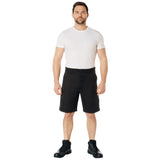 Black Military Style BDU Cargo Shorts