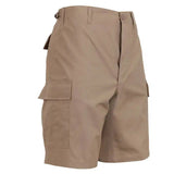 Khaki Military Style BDU Cargo Shorts