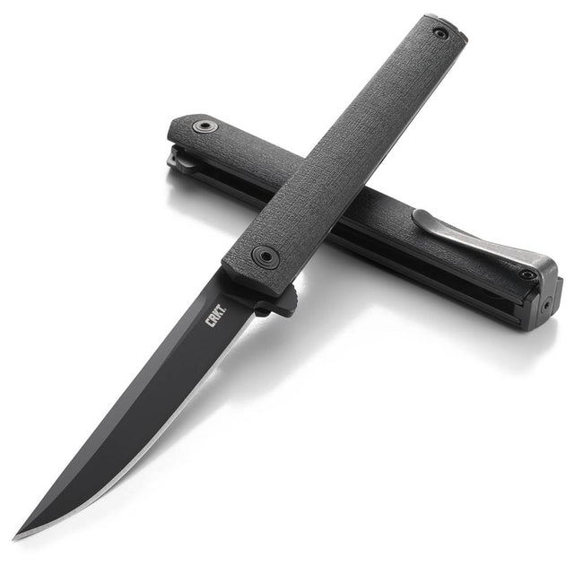 CRKT CEO Flipper Blackout 3.35-Inch Folding Knife