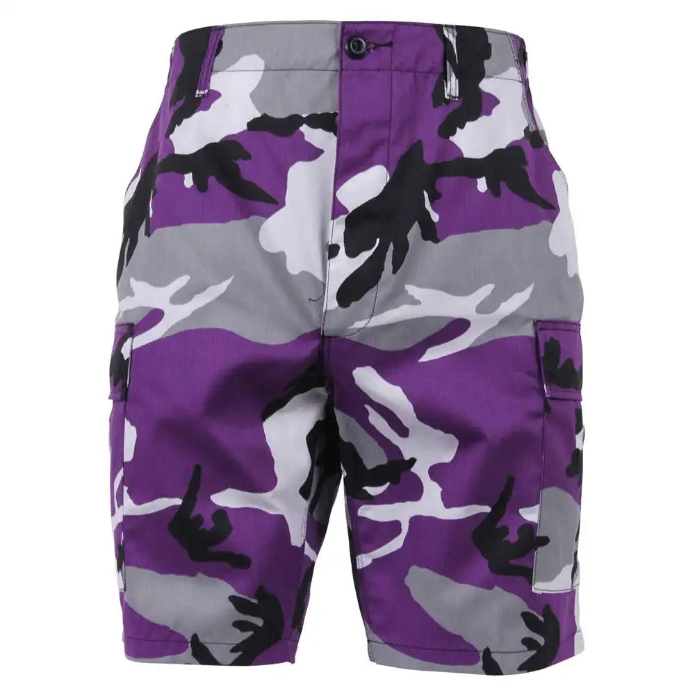 Ultra Violet Camo Military BDU Cargo Shorts