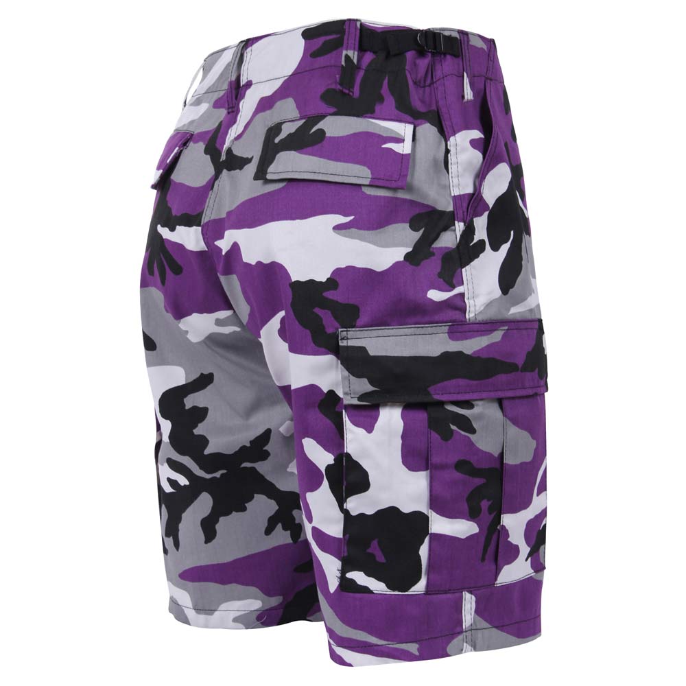 Ultra Violet Camo Military BDU Cargo Shorts