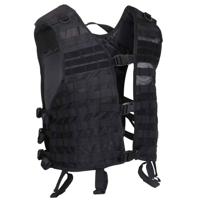 Lightweight MOLLE Black Tactical Utility Vest